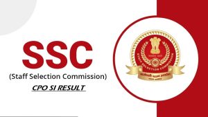SSC CPO SI Result Out