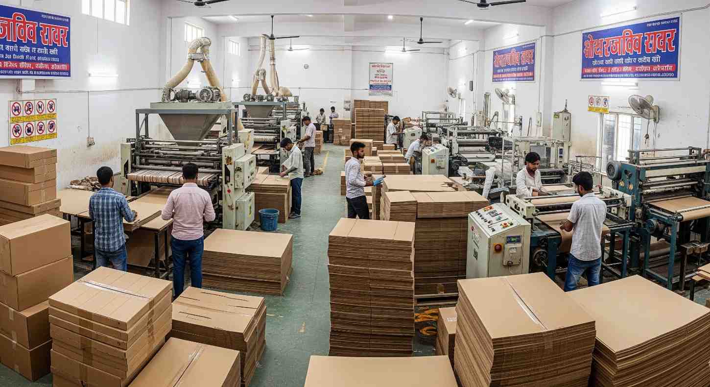 Corrugated Cardboard Box Making Business in Hindi details