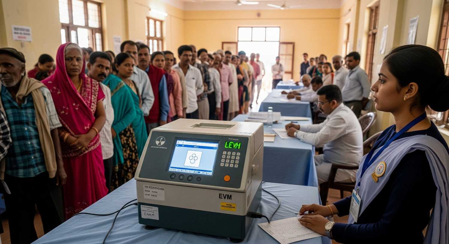 "भारत में इस्तेमाल होने वाली इलेक्ट्रॉनिक वोटिंग मशीन (EVM) की पूरी जानकारी हिंदी में"