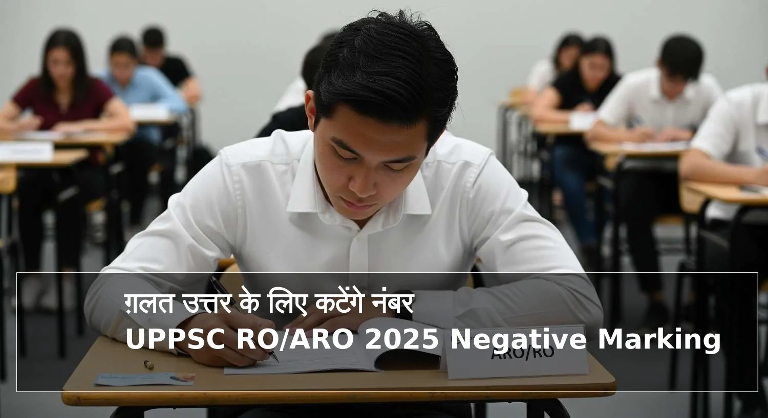 ग़लत उत्तर के लिए कटेंगे नंबर -UPPSC RO-ARO Negative Marking
